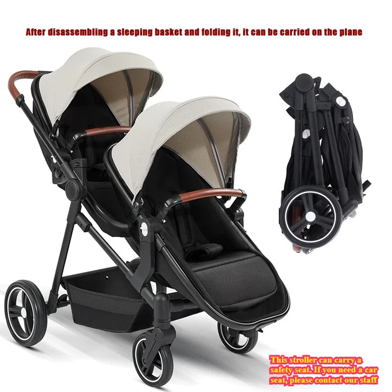 AeroNest™ AirGlide™ 2-in-1 Travel Stroller | Foldable, Lightweight & Convertible Baby Bik
