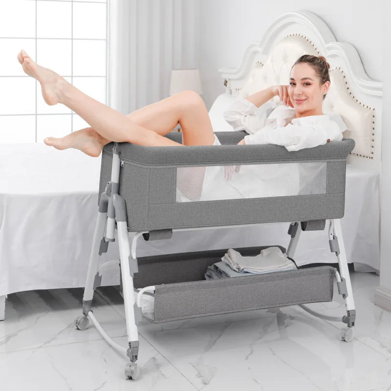 AeroNest™ Portable Baby Bassinet | Movable Cradle & Travel Bed for Newborns