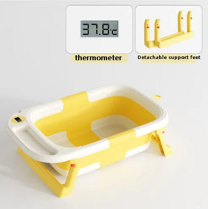 AeroNest™ Smart Baby Bathtub | Soft Cushion, Built-in Thermometer & Portable Design