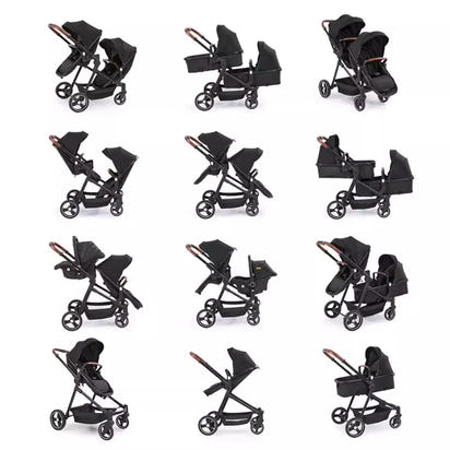 AeroNest™ AirGlide™ 2-in-1 Travel Stroller | Foldable, Lightweight & Convertible Baby Bik