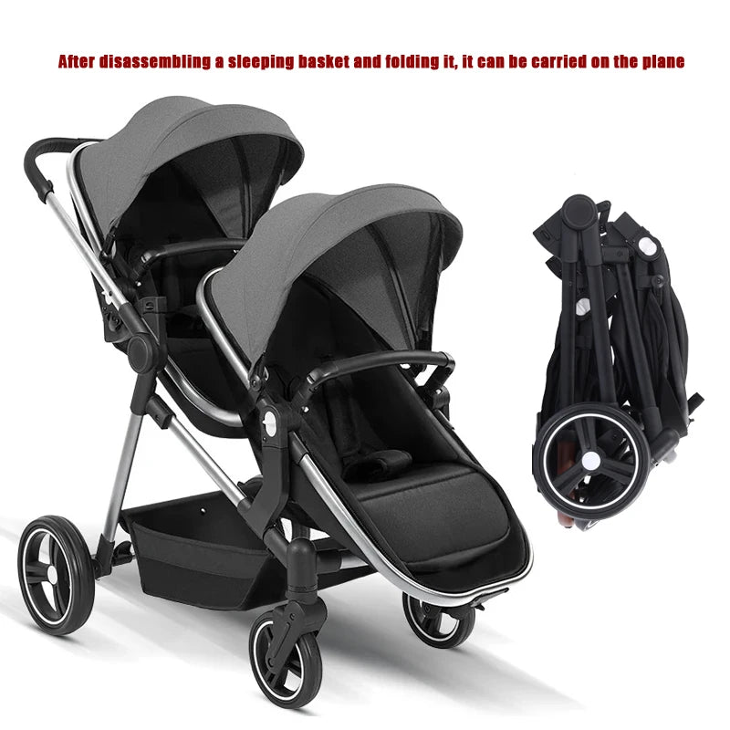 AeroNest™ AirGlide™ 2-in-1 Travel Stroller | Foldable, Lightweight & Convertible Baby Bik