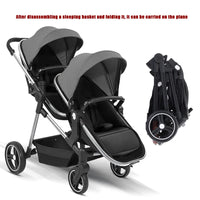 AeroNest™ AirGlide™ 2-in-1 Travel Stroller | Foldable, Lightweight & Convertible Baby Bik