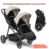 AeroNest™ AirGlide™ 2-in-1 Travel Stroller | Foldable, Lightweight & Convertible Baby Bik