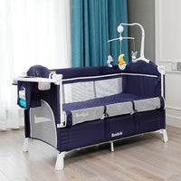 AeroNest™ 6-in-1 Foldable Baby Crib | Cradle, Changing Table &amp; Play Bed