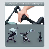 AeroNest™ 2025 2-in-1 Baby Stroller | Sit & Lie, Lightweight, One-Button Fold