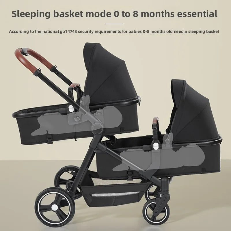 AeroNest™ AirGlide™ 2-in-1 Travel Stroller | Foldable, Lightweight & Convertible Baby Bik
