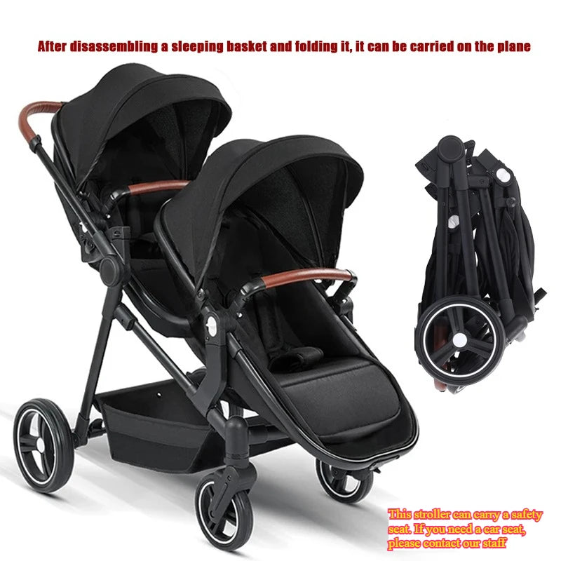 AeroNest™ AirGlide™ 2-in-1 Travel Stroller | Foldable, Lightweight & Convertible Baby Bik