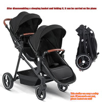 AeroNest™ AirGlide™ 2-in-1 Travel Stroller | Foldable, Lightweight & Convertible Baby Bik