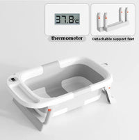 AeroNest™ Smart Baby Bathtub | Soft Cushion, Built-in Thermometer &amp; Portable Design