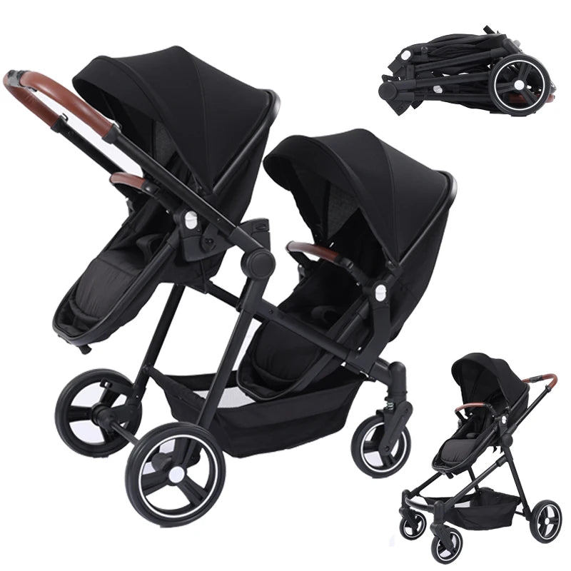 AeroNest™ AirGlide™ 2-in-1 Travel Stroller | Foldable, Lightweight & Convertible Baby Bik